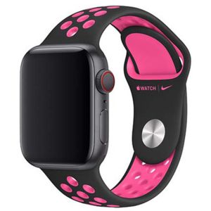 Apple Nike Sport Band per Apple Watch Series 1-7 / SE - 38/40/41 mm - Nero  / rosa | Smartphonecover.it