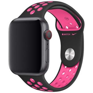 Apple Nike Sport Band per Apple Watch Series 1-7 / SE - 42/44/45 mm - Nero  / rosa | Smartphonecover.it